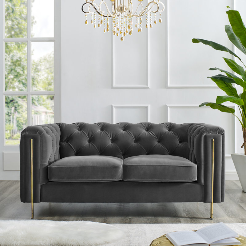 Charlotte 2 Seater Sofa, Grey