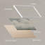«White Clouds Pastoral Landscape» sur papier-98299333-98299334