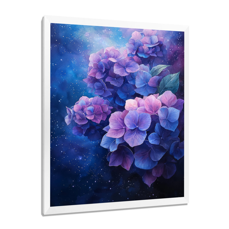 Judy - Floral Canvas Wall Art, H 44 po x l 34 po, Picture Framed, Blanc