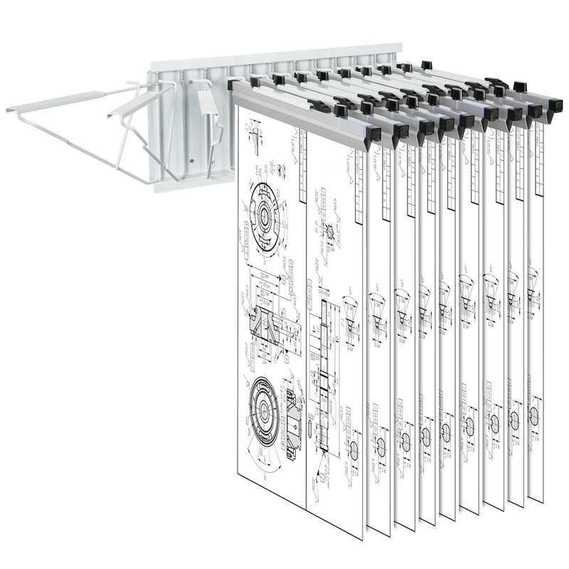 Heavy Duty Adjustable Steel Wall Mount Hanging Shelf