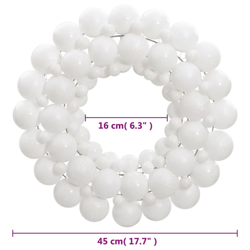Plastic Wall Decor, White