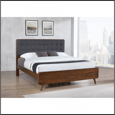 Carrington Dark Walnut Eastern Platform Bed