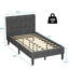 Lit plateforme tapissier simple Dundrod
