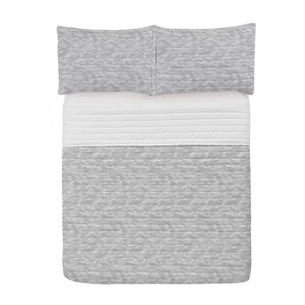 East Urban Home Microfiber Reversible Coverlet Bedspread Set 