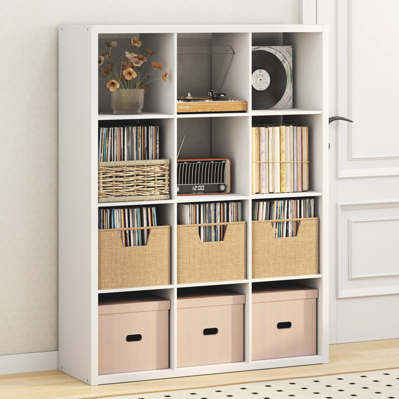 Tanvee 147.19cm H Media Shelves, White