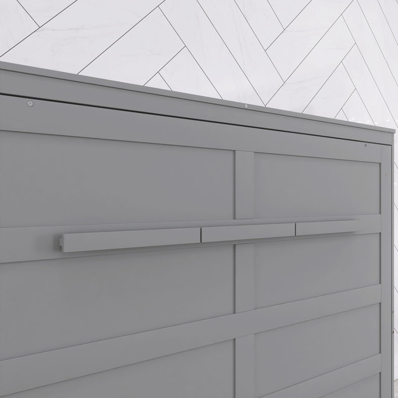Queen Size Gray Murphy Bed Wall Bed, Gray, Queen