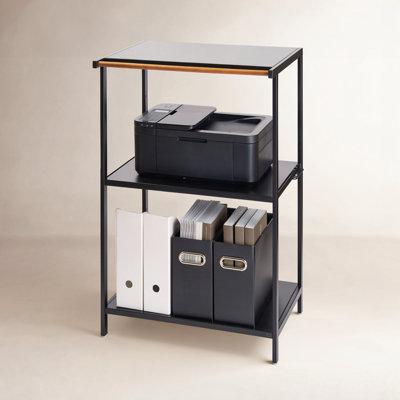 Yamazaki Home 3-Tiered Storage Rack - Kitchen Shelf Organizer, Short, Steel, Short
