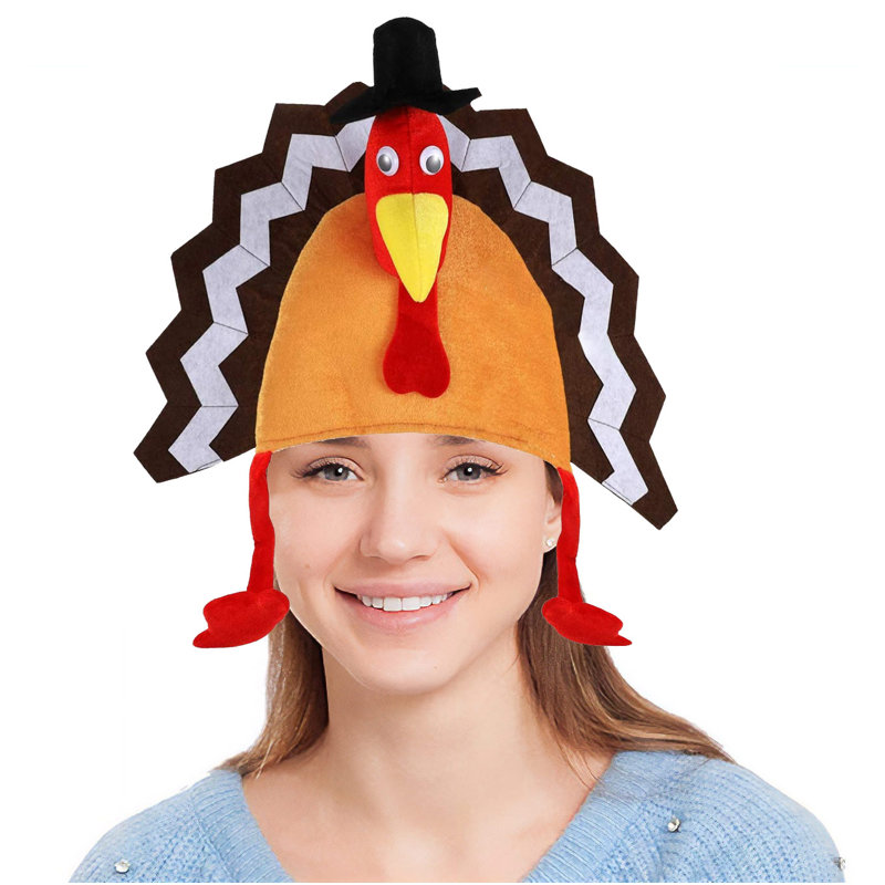 Accessoire de costume de fête de l'Action de grâce PMU - chapeau de dindon à gogo (1 / paquet) / 1