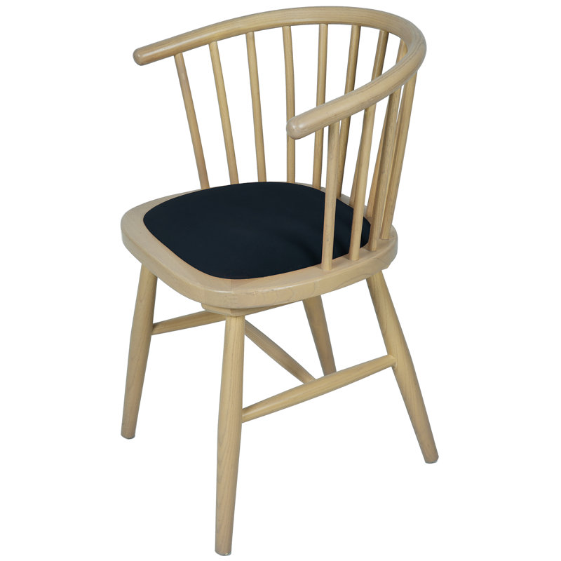 Upholstered Dining Carver Chair - Pad, Grey