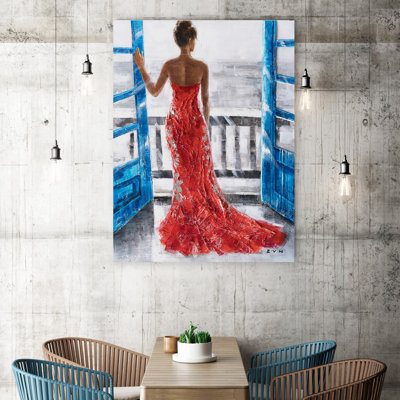«Look into the Night», reproduction de peinture à l'huile sur toile tendue