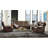 Brown Leather-Gel Match Recliner Loveseat