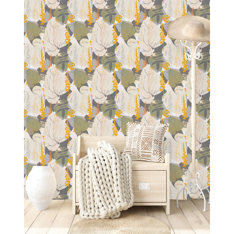 Floral Tile, 2.08' W x 18.75' L