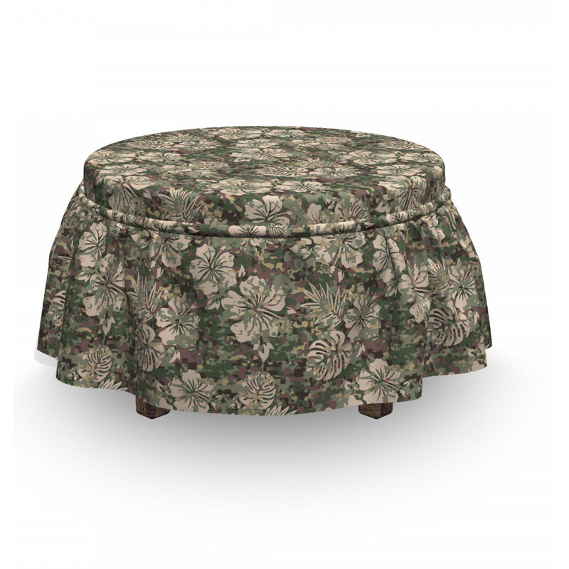 Housse pour repose-pieds à coussins carrés