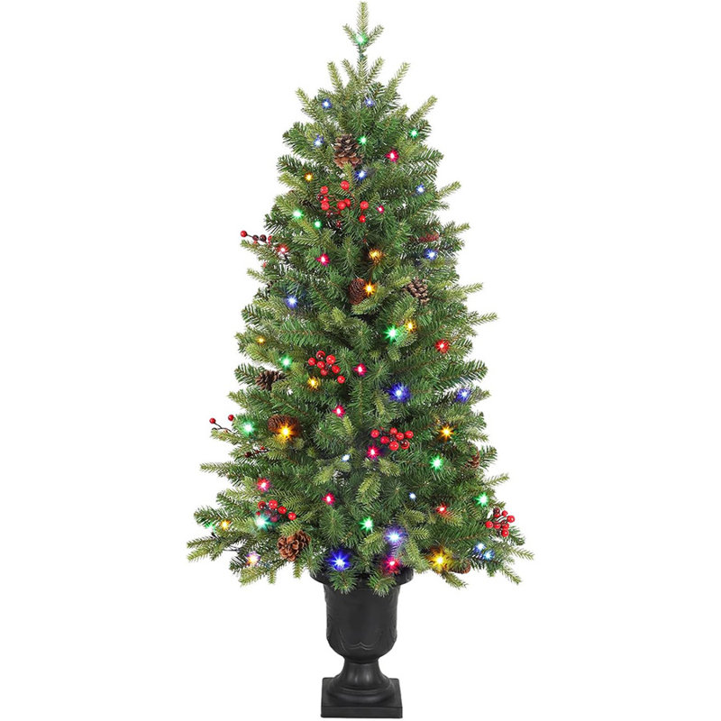 49.21cm H Lighted Artificial Christmas Tree
