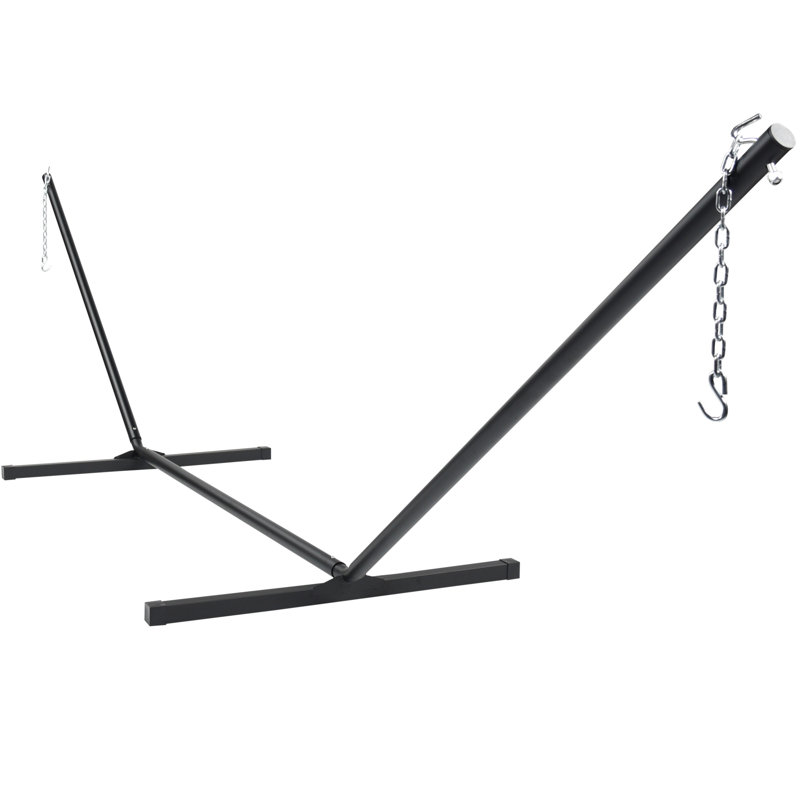Support de hamac standard en métal Tetbury, Noir