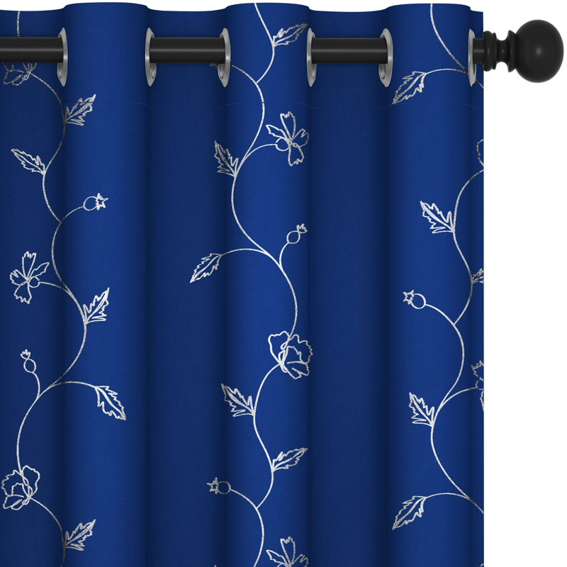 Room Darkening Curtain Pair, Khaki, 52" W x 63" L