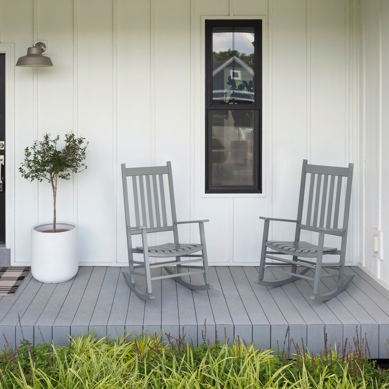 Chaise berçante Anabiya, gris