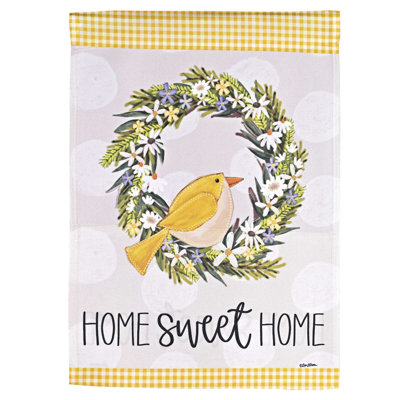 Flag Yellow Bird Welcome 13x18
