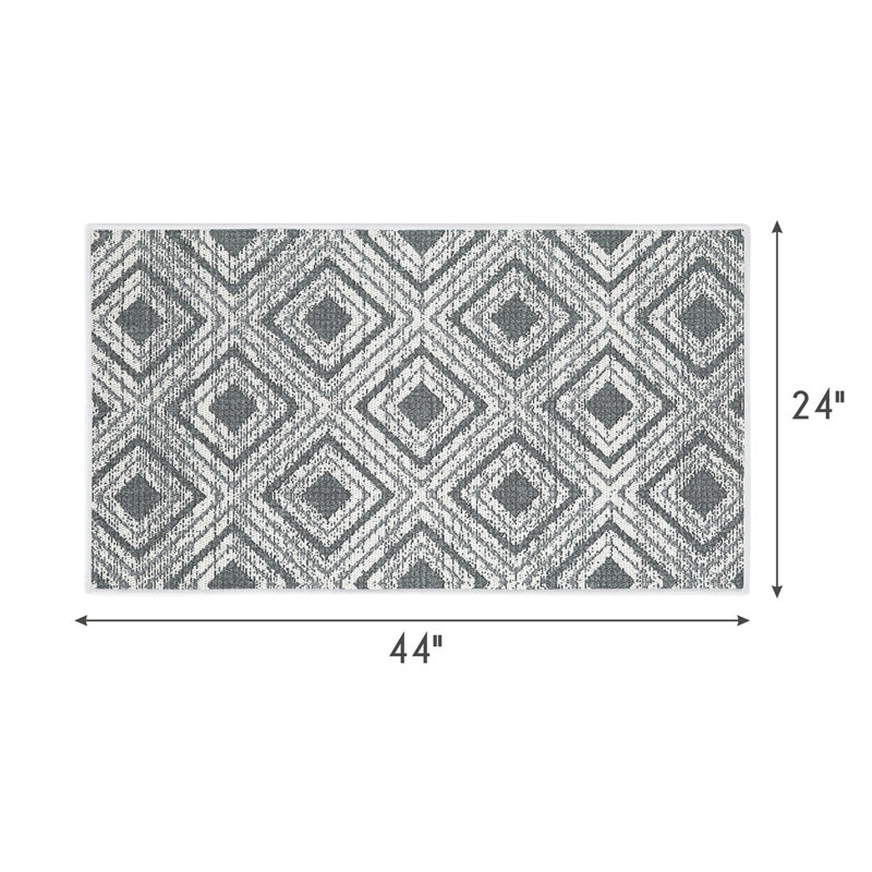 Barner Cotton Geometric Indoor Rug, Rectangle 2' x 4'