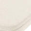 Banc de rangement rembourré en lin beige et brun de 44 po avec dessus rabattable