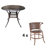 Rattan patio table and chair combination