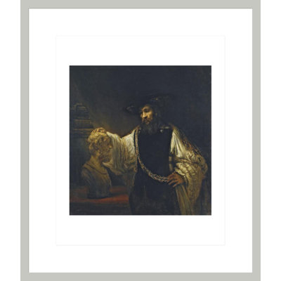 Aristotle with a Bust of Homer by Rembrandt van Rijn - Framed Giclee Print