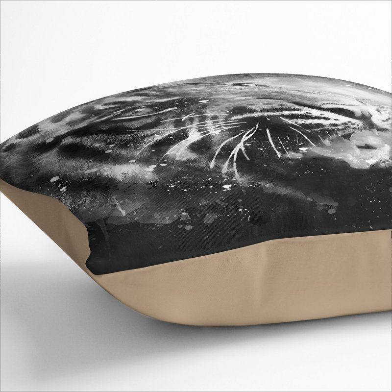 Tiger Vol.4 Scatter Cushion, Stone, 55cm H x 55cm W x 20cm D