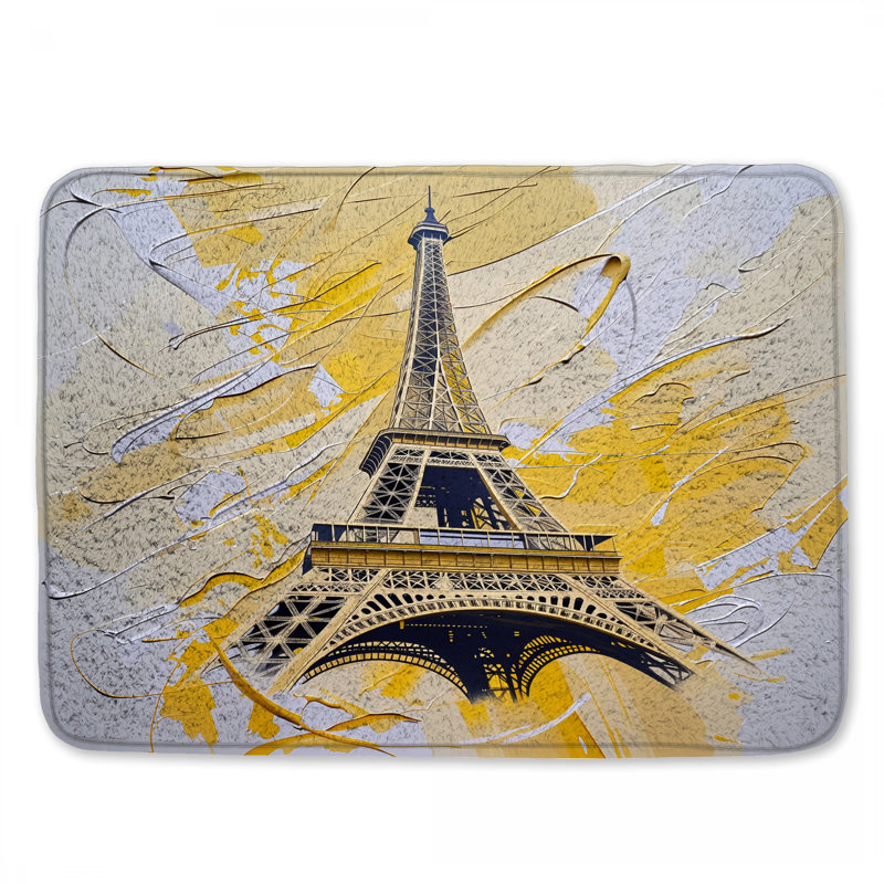 Décoration de salle de bain moderne Eiffel, L 24 po x L 17 po