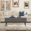 47.7'' Mid-Century Modern Upholstered Storage Bench With Solid Wood Legs-122017009