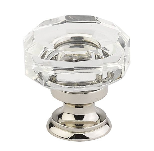 Lowell 1 3/8" Diameter Round Knob, Polished Nickel