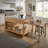 Tinka 3-Drawer Rectangle Pine Kitchen Island-1043488881-965069152