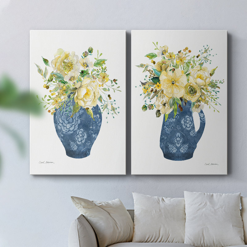 Toile tendue avec châssis Sunny Chinoiserie I-Premium - prête à être accrochée