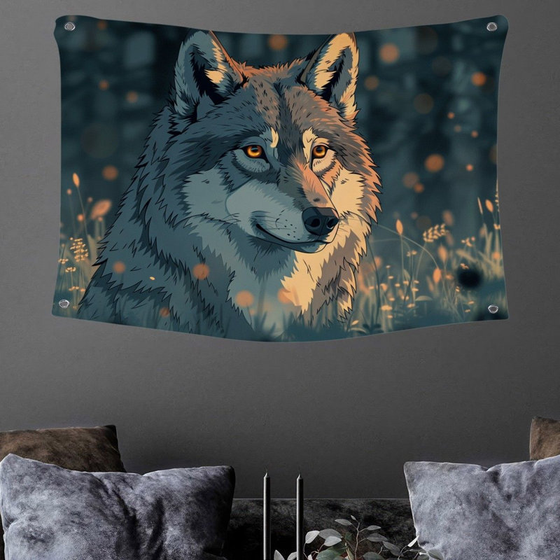 Tapisserie en microfibre, H 88 po x l 104 po