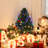 Tabletop Artificial Christmas Tree With Fibre Optic Lights And 85 Branches Lighted Quality