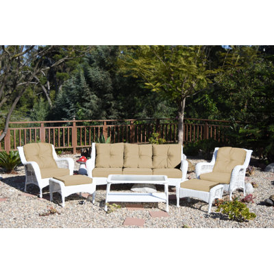 Herrin 5 - Person Patio Conversation Set with Cushions