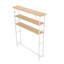 3-Tier Wood-Grain Narrow Console Table-779736185-779736188-779736190