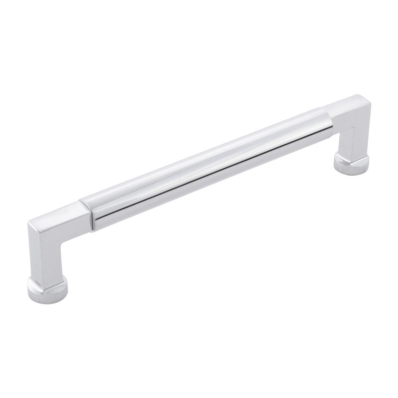Parkview Collection Handle Pull - Cabinet - Transitional Hardware for Drawers & Cabinets, Chrome, 6-5/16"
