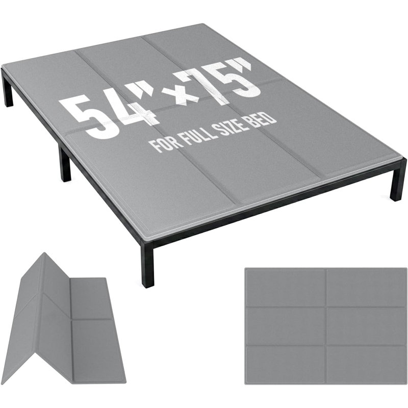 Bunkie Board 54 po x 75 po, planches de lit de 10 mm pour dessous de matelas, respirantes, réduites de bruit, planches de lit résistantes à l'humidité, support de lit robuste pour plateforme et sommiers à lattes