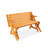 2-in-1 Transforming Interchangeable Outdoor Wooden Picnic Table Garden Bench
