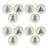Ceramic Pine Tree Disc Ornament