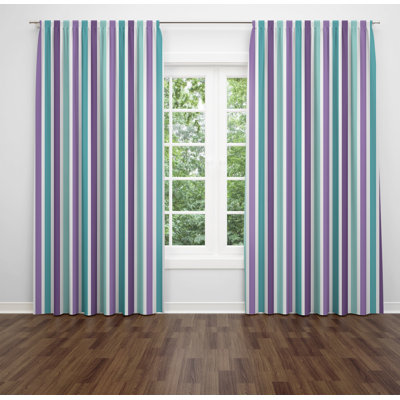 Paire de rideaux obscurcissant en polyester Vrinda