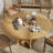 59" Yellow Solid Wood Rounded Bar Table-1235879324-1235879327