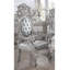 Fauteuil capitonné gris