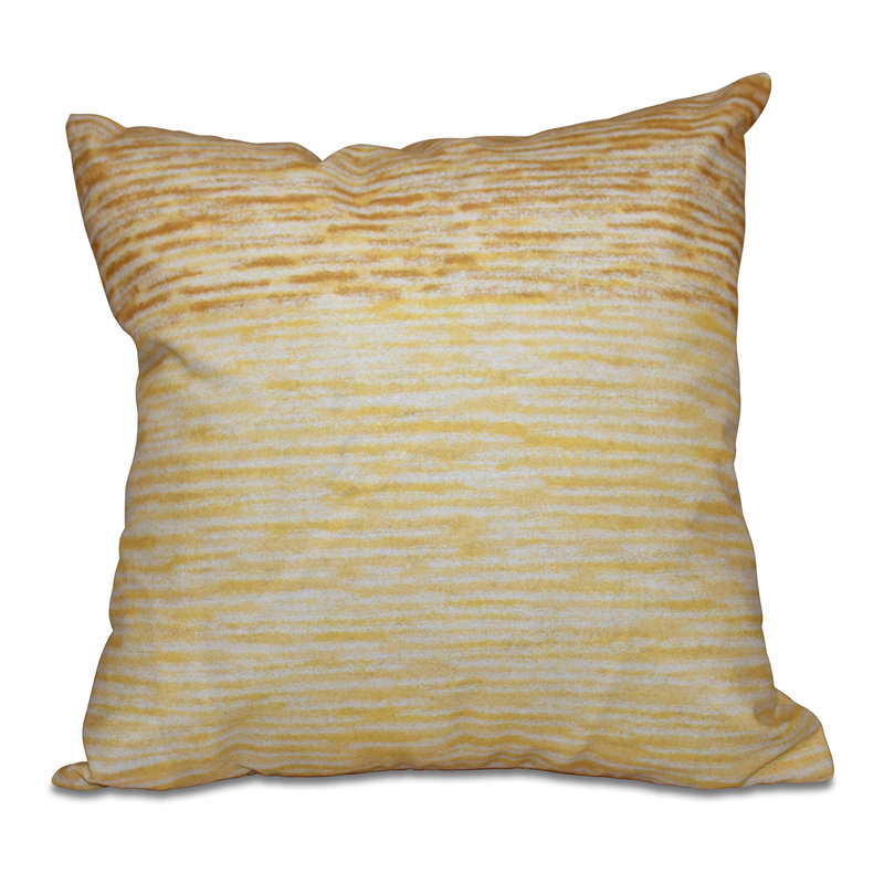 Coussin et housse de coussin carré Beach Vacation, H 18 po x l 18 po, Jaune
