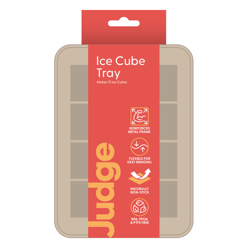 Judge Silicone, Ice Cube Tray, Berry, Hazelnut