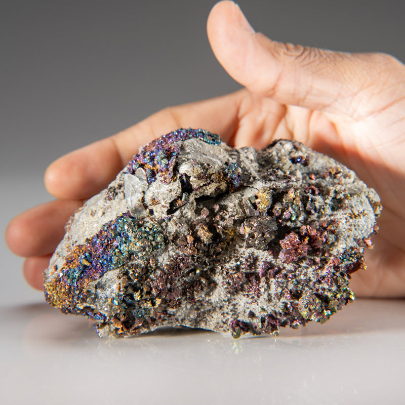 Chalcopyrite sur quartz de la mine Flambeau, Rusk County, Wisconsin, États-Unis