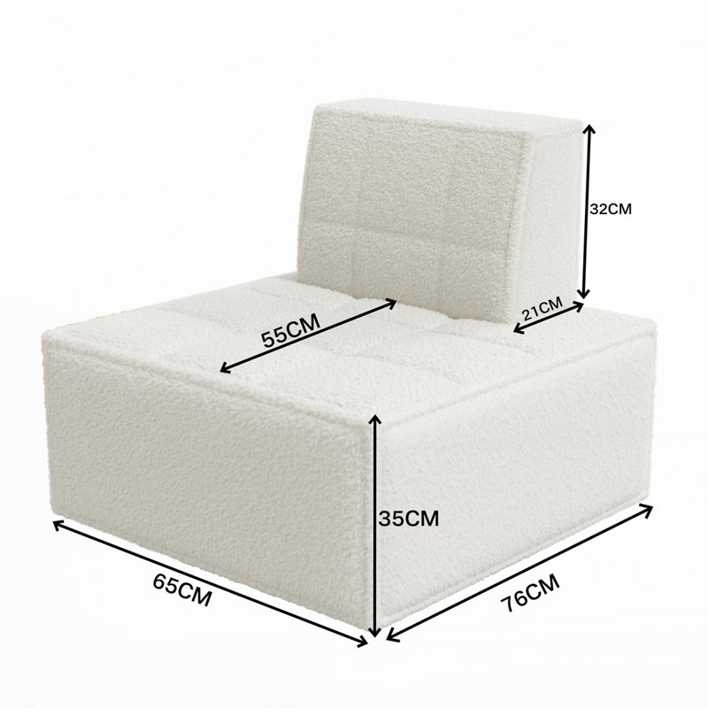 Fauteuil à billes en sherpa