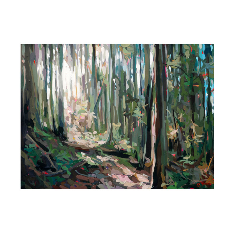 Art mural sur toile tendue - Joanne Hastie «Forest Light», art mural pour salon, chambre à coucher ou bureau - 14 x 19
