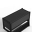 80 Gallon Outdoor Storage Bench With Backrest, Rattan-style Resin, 2-person-483151233