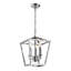 Luminaire suspendu de style lanterne médiévale à 3 lumières en noir / or / argent-1686968409-1686968410